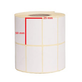 لیبل 50*25 کاغذی - درجه کیفیت A