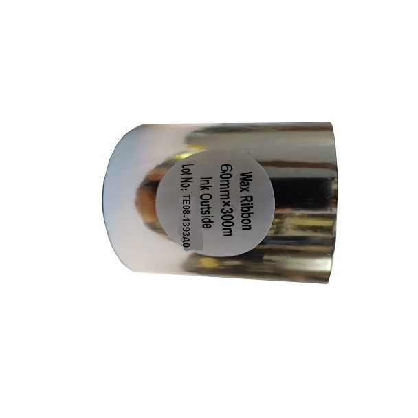 ریبون پرینتر لیبل زن مدل Wax 60mm x 300m